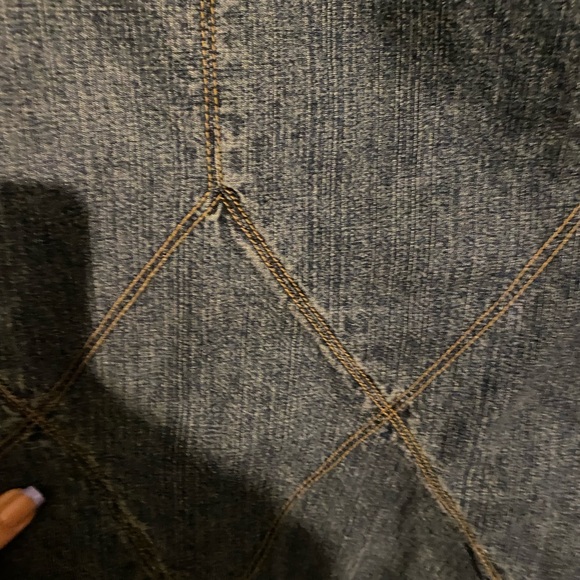 dark wash denim skirt - Picture 4 of 4